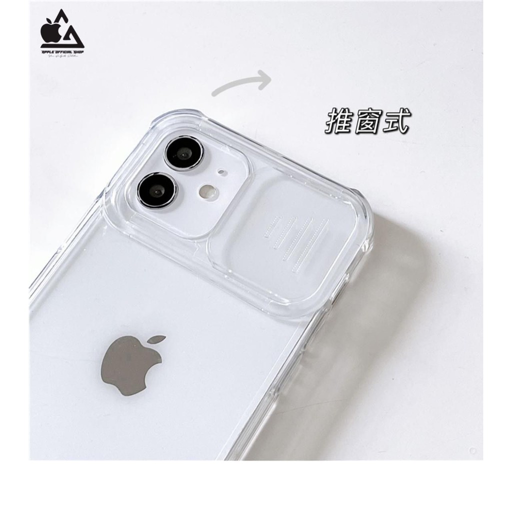 Airbag Case Slide Camera OPPO A5s A12 A11K A15 A15s A54 A74 4G RENO 4F RENO 5 RENO 5F Softcase Clear