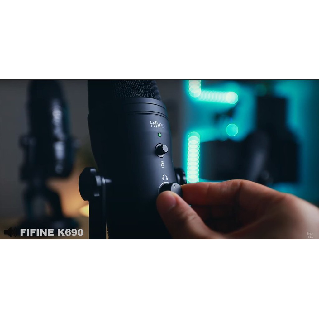 Fifine K690 USB Studio Condenser Mic with Multi Pattern