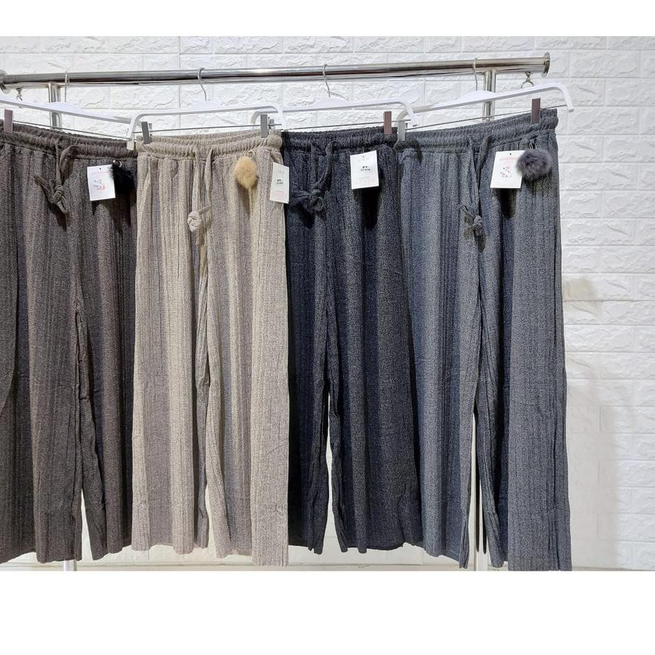 Terkini kulot rajut import premium wanita ✵