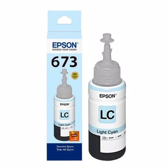 TINTA EPSON 673 BLACK, CYAN, MAGENTA, YELLOW, LIGHT CYAN, LIGHT MAGENTA RESMI ORIGINAL INK ORI