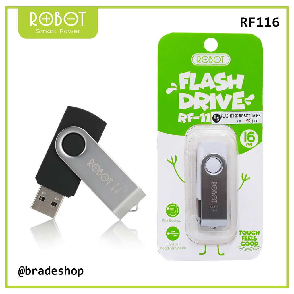 Flashdisk ROBOT 32GB 16GB 8GB 4GB RF332 RF316 RF308 RF304