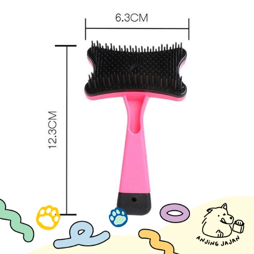 Sisir Pembersih / Perawatan Bulu Anjing Kucing | Sikat Hewan Tombol | Sisir Grooming Anjing dan Kucing | Sisir Anjing | Sisir Kucing | Pet Comb | Pet Brush