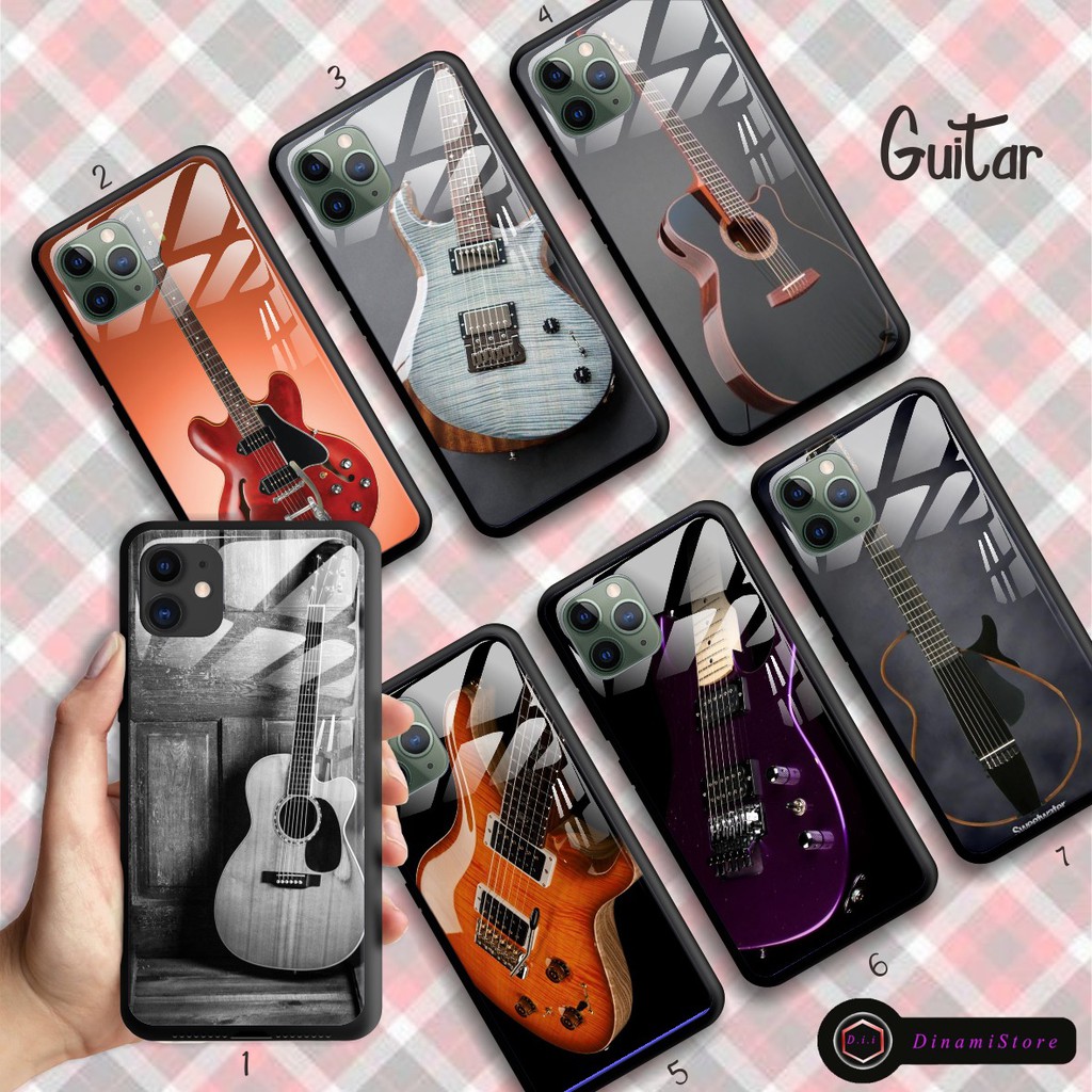 Softcase Back Case Glass Kaca GUITAR Xiaomi Redmi 4A 4x 5a 5 5+ 10x Cc9