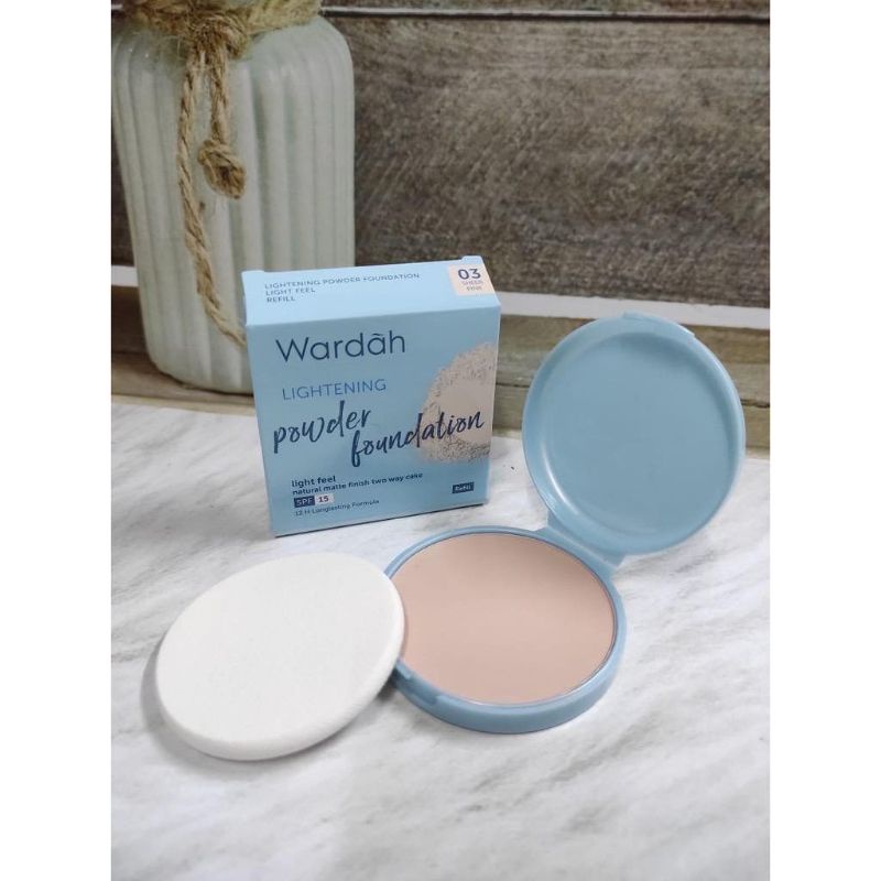 Refill wardah lightening powder foundation spf 15