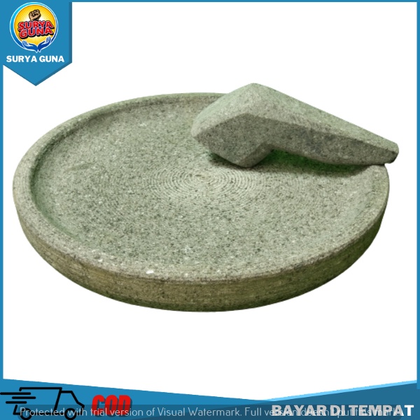 Cobek Batu Asli Cobek Batu Besar 30 Cm