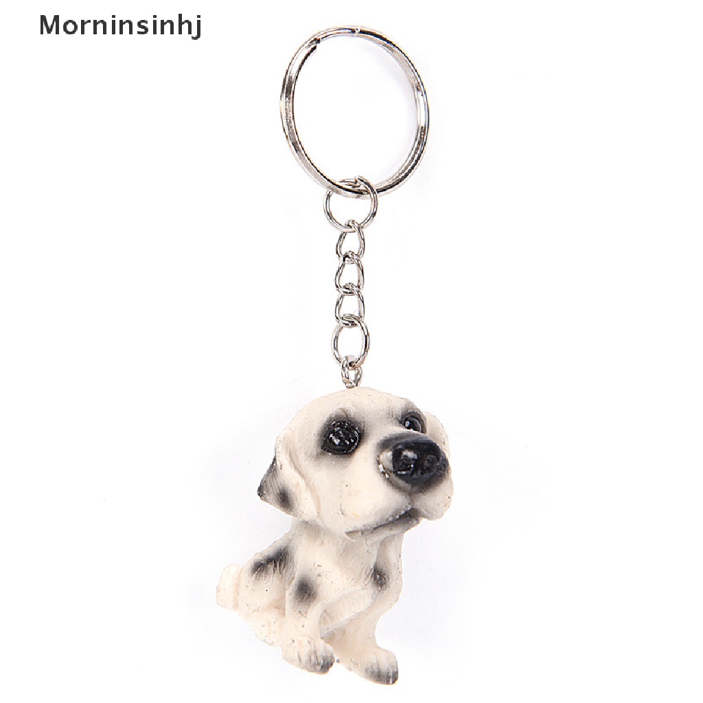 Mornin Lovely Resin Hewan Anjing Peliharaan Gantungan Kunci Key chains Gantungan Kunci Random Hadiah Perhiasan id