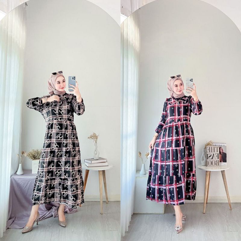 YUMIA MIDI DRESS VIRAL BRANDED