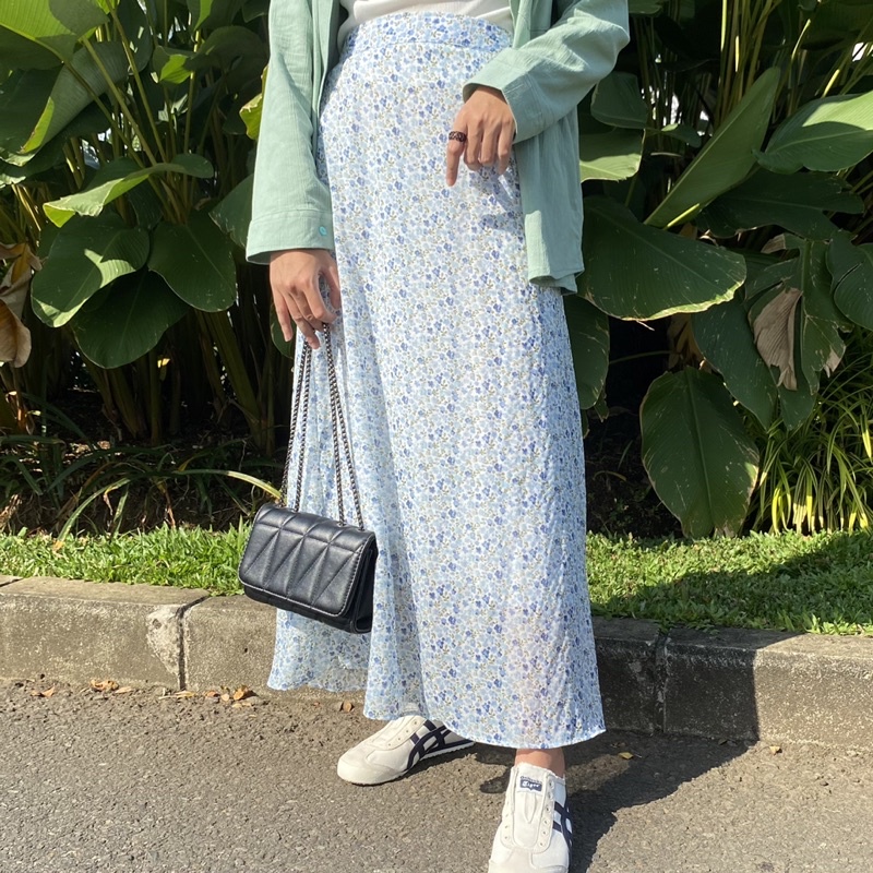 jisoo skirt - korean floral skirt