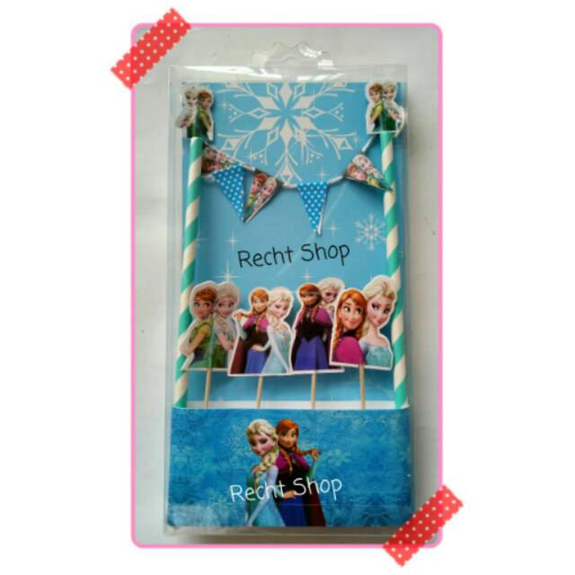 Topper cake kue ulang tahun karakter frozen