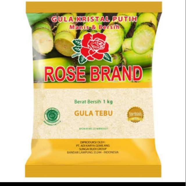 

Gula tebu rose brand 1 kg