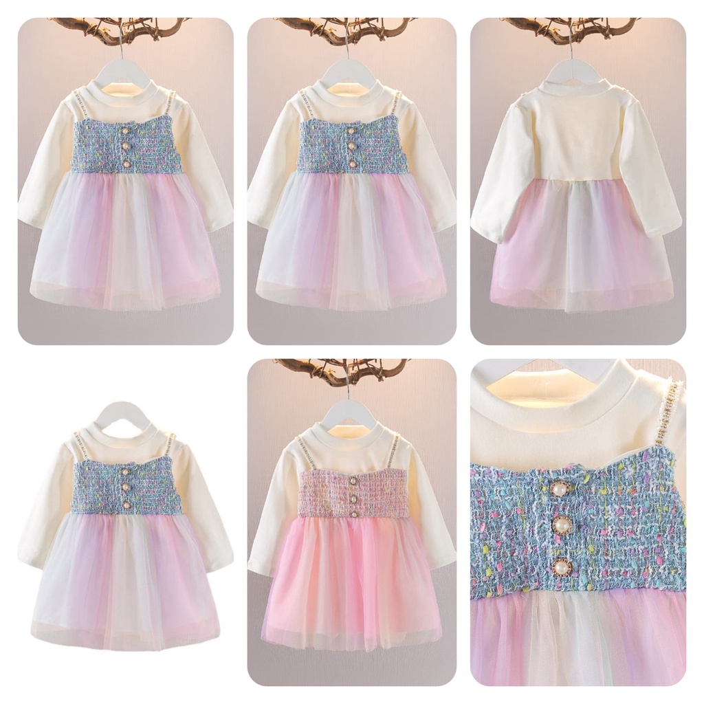 0-4TAHUN DRESS ANAK PEREMPUAN / DRESS BAYI PEREMPUAN / DRESS BABY GIRL IMPORT /DRESS PESTA ANAK BAYI