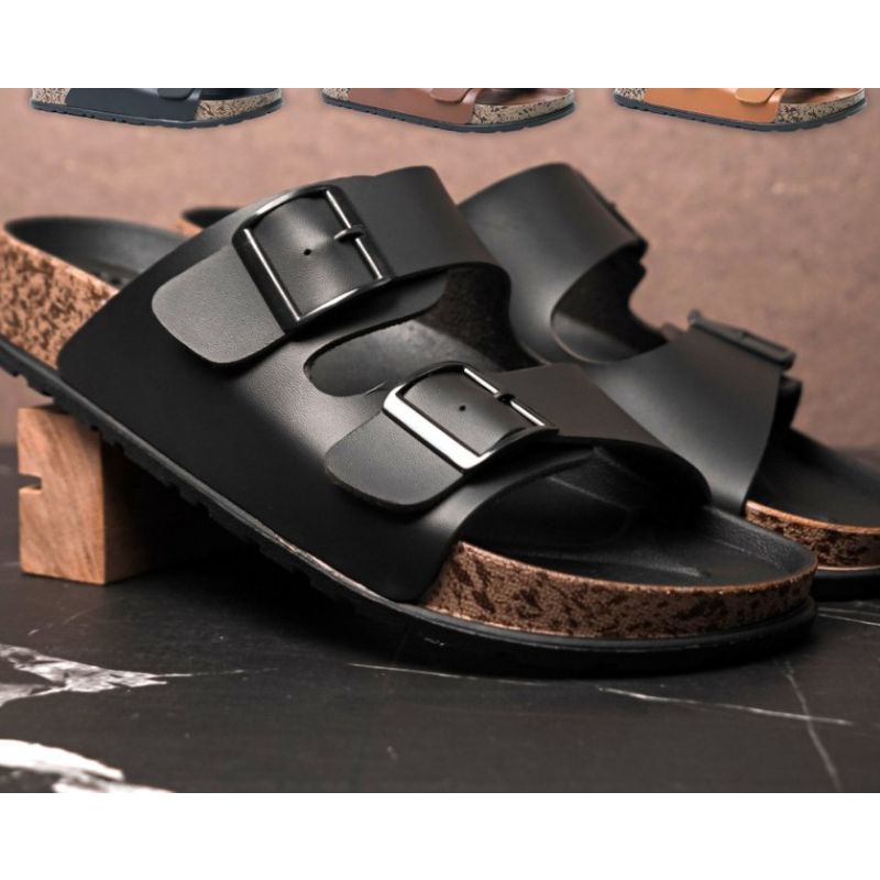 Brody Bravo Sandal Pria Casual Kulit Terbaru Bukan Brody Bravo Sendal Model Keren. Sandal /B04-B06