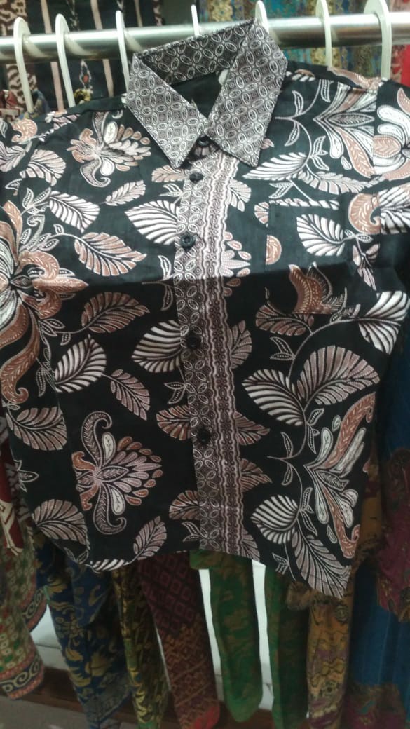 [new Arival] Wou Batik Couple Silvia Brokat Tille-modern Batik Couple Sarimbit Brokat - Bs099