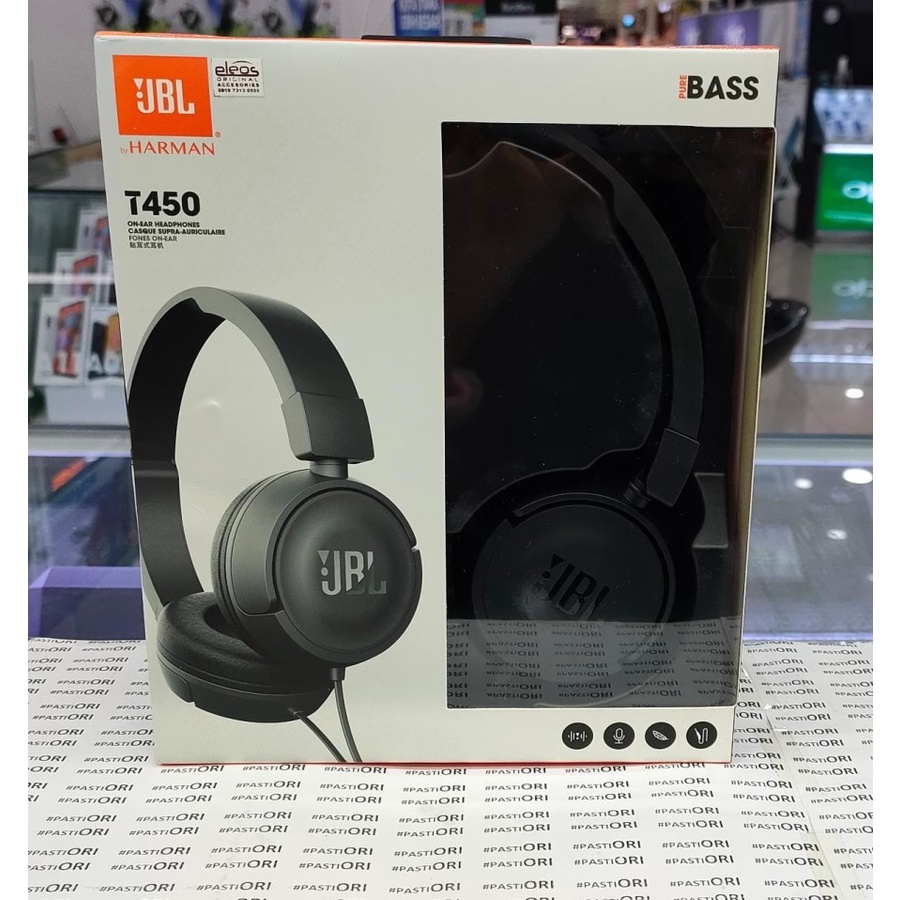 JBL T450 Headphones Mic Foldable Original