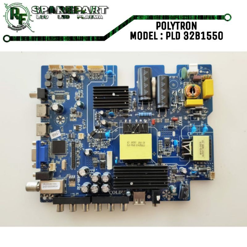 MB TV LED POLYTRON PLD 32B1550 Mainboard tv led polytron pld32b1550