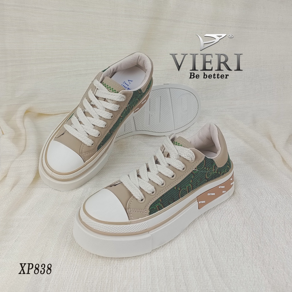 VIERI Sepatu Sneakers Wanita Sport Shoes Cream XP838-3