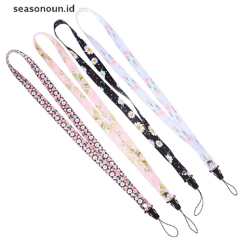 (seasonoun) Tali Lanyard Gantung Leher Holder Kunci / Kartu ID / Handphone Untuk Gym