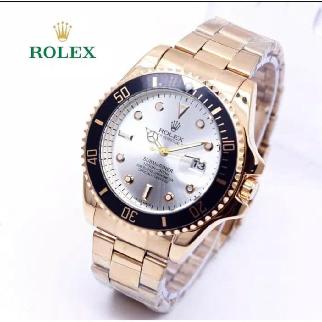 BAJ jam tangan FASHION elegan pria Rolex submariner model abadi // RX015