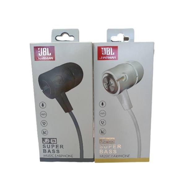 Headset Handsfree Earphone Headphone JBL Harman JB63 Super Bass