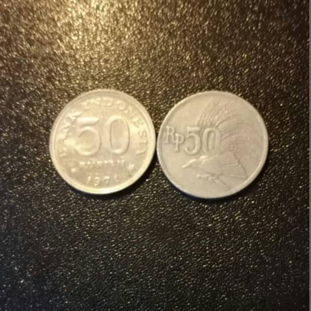 Uang Logam Koin Rp.50 Tahun 1971