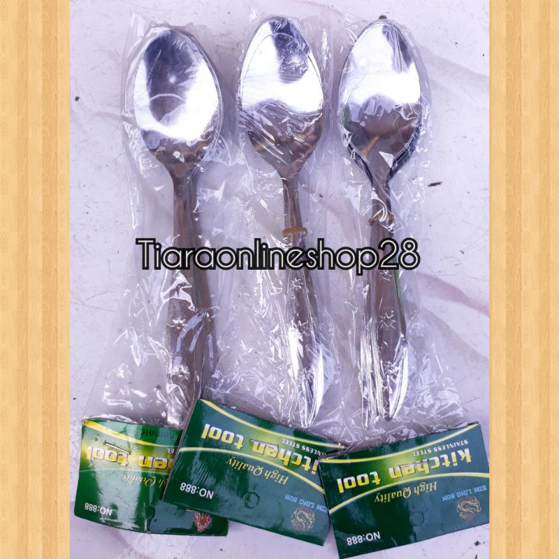 sendok makan stenless murah (18g) isi 12pc