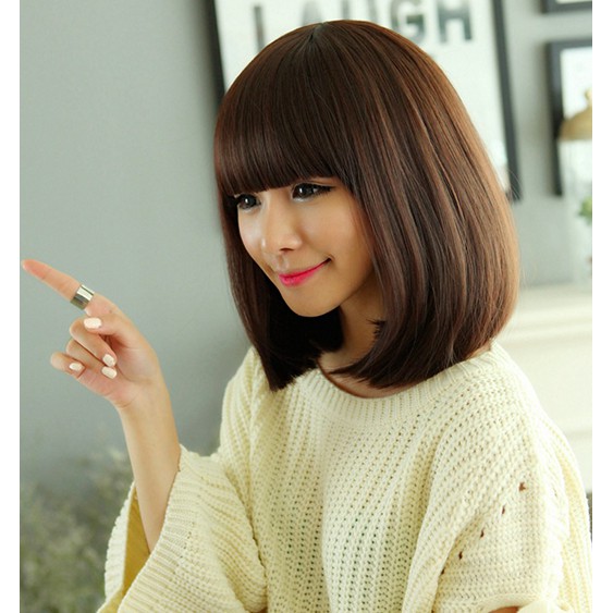 Wig Hair Female Short Natural Hair Korean Version Wig Rambut Pendek Wanita Beauty Hair
