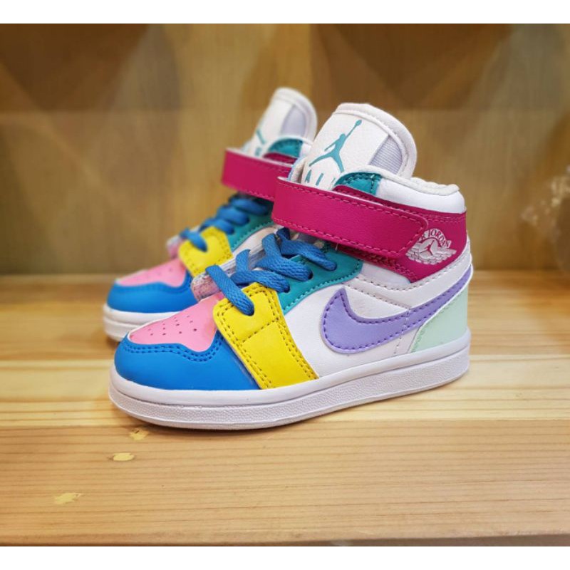 SEPATU JORDAN ANAK CEWEK PREMIUM QUALITY JORDAN KIDS RETRO MULTICOLOR