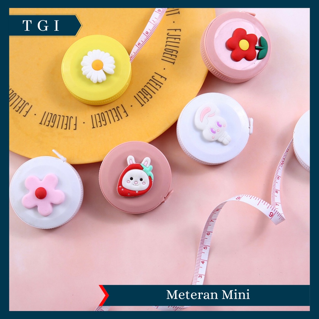 TGI - METERAN MINI PLASTIK TIDAK MUDAH KUSUT DAN TAHAN LAMA | METERAN GULUNG MINI 150 CM | METERAN GULUNG METERAN BAJU METERAN JAHIT 150CM METERAN MINI METERAN ROLL METERAN