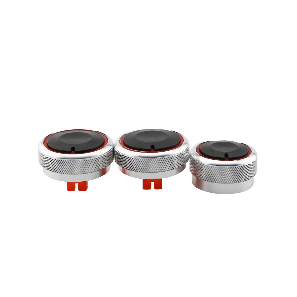 3 Pcs / set Knob Saklar Kontrol Panas AC Mobil Bahan Aluminum Alloy Untuk Hyundai Elantra Verna