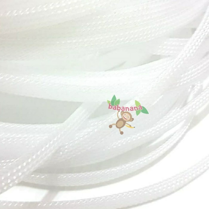 Pembungkus Kabel 6 mm Clear Cable Sleeve braided nylon