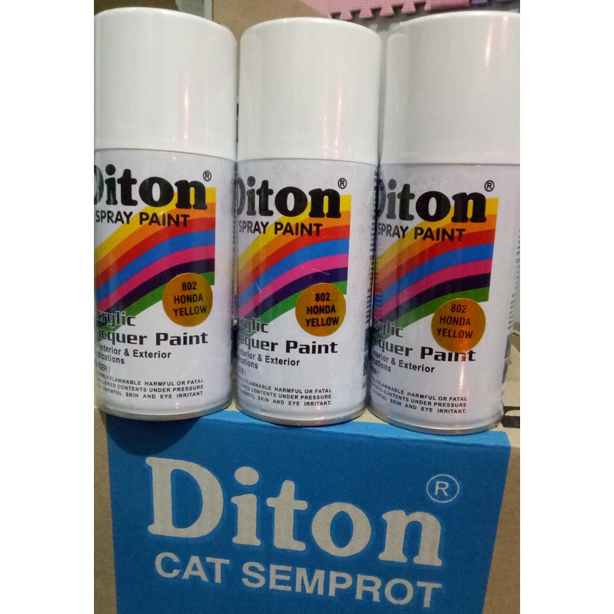 cat semprot pilok pilox diton honda yellow 802 300cc kuning honda kuning candytone