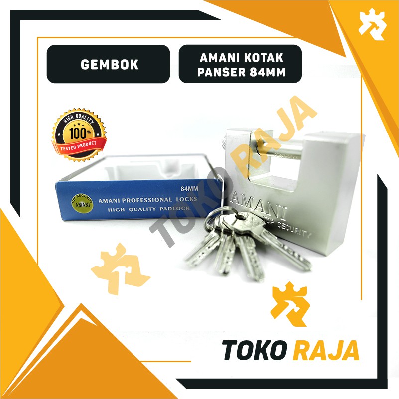 Gembok Amani Kotak Panser  84mm Berkualitas