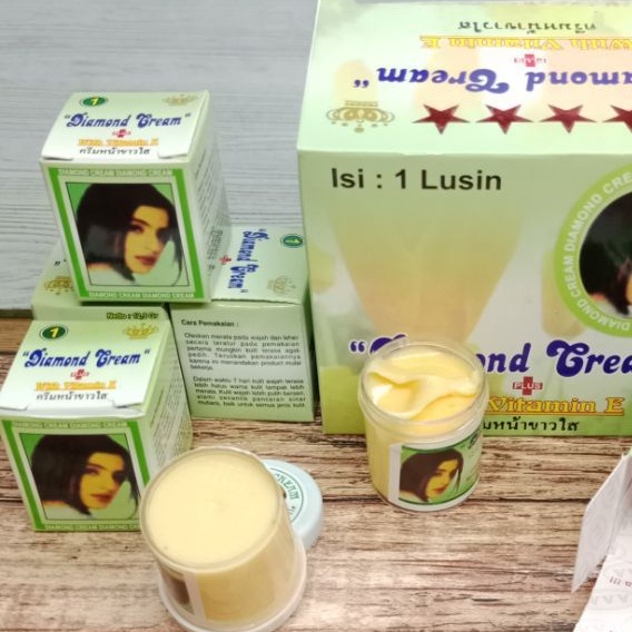 (lusin)Cream Diamond Plus Tutup Putih | Diamond Cream AAA