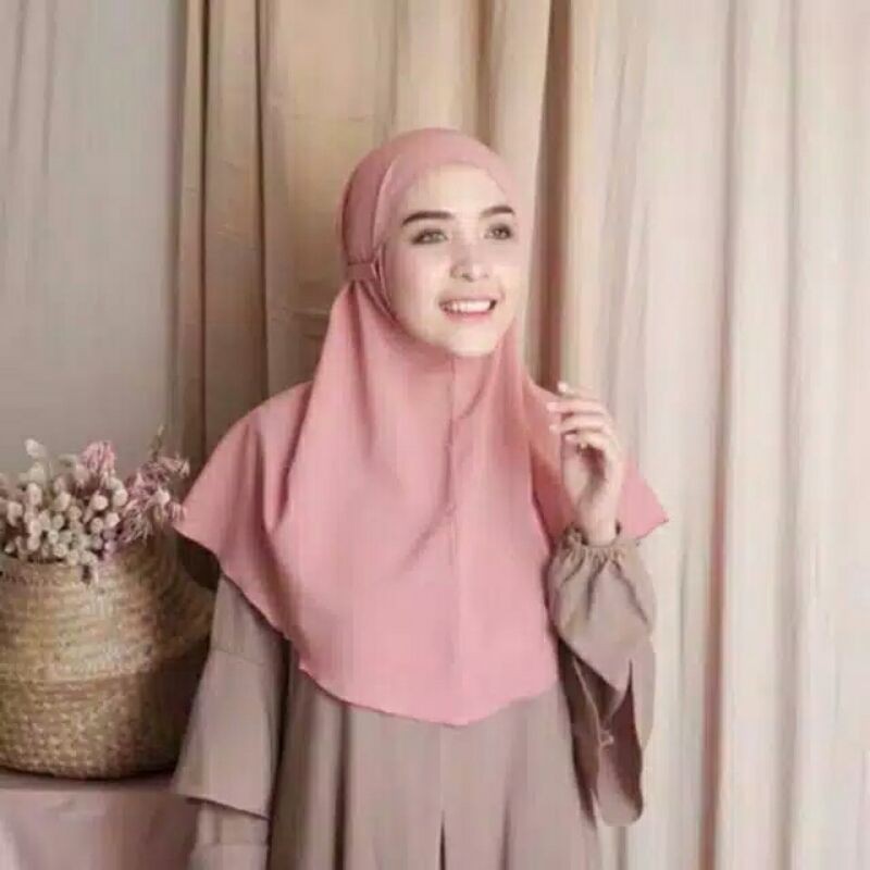 Bergo maryam diamond tali hijab instan Uk L