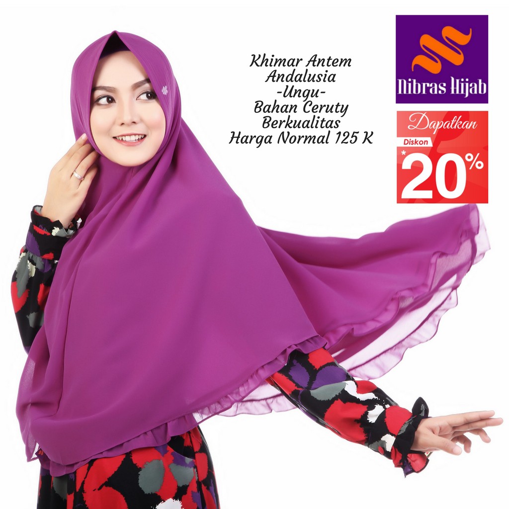 Jual Nibras Hijab Terbaru Khimar Antem Andalusia Di Shopee Shopee