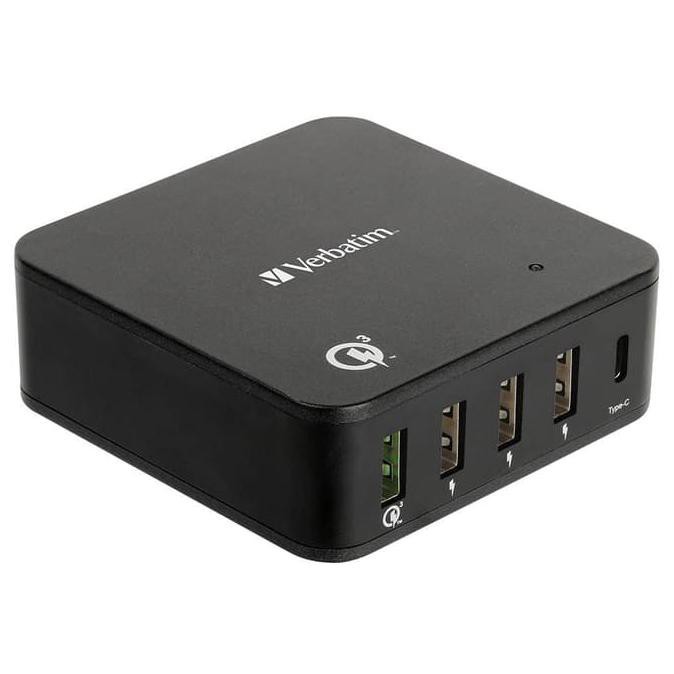 Verbatim 5-port Multi Charger with QC 3.0 &amp; Type-C 65396