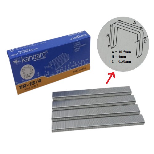 

Isi Stapler Tembak /Isi Staples Guntacker / Isi Hekter TR 13/4 Kangaro