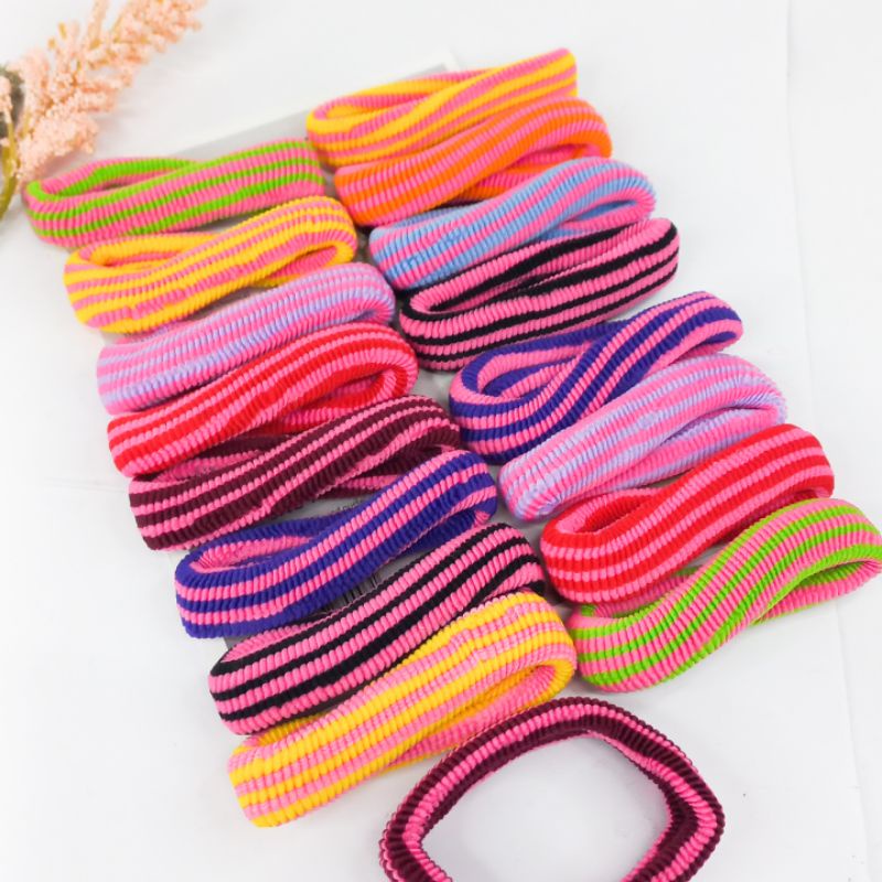 Ikat Rambut Isi 30Pcs Woll Besar Diameter 6Pcs