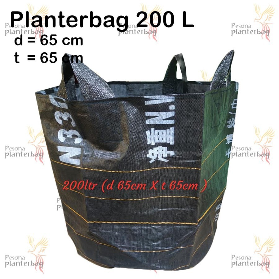 RPM Planterbag Hitam Besar UK 65x65 (Kuat 200liter) - Planter Bag