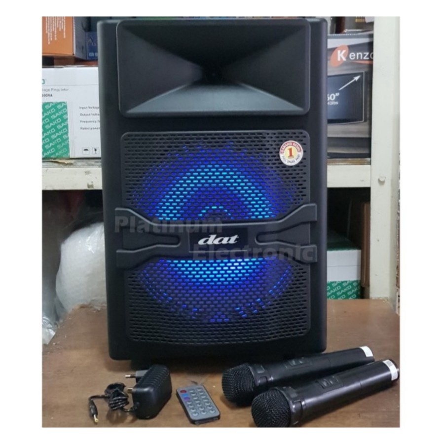 Grosir Speaker Aktif 12 bluetooth Inch Portable DAT DT 1210FT 12 Inch