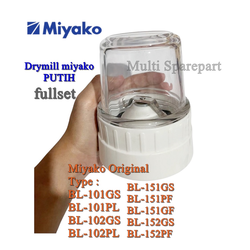 Gelas Blender Bumbu Kering Miyako DRY MILL BL 151 / 152 / 501 / 301 / 101