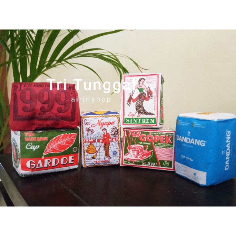 

PAKET 6 TEH KHAS SOLO, TEH TUBRUK CAP SINTREN, NYAPU, GOPEK, 999 , DANDANG, GARDOE