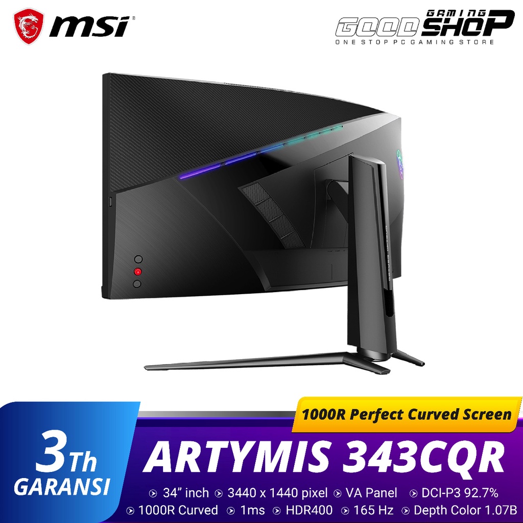 MSI MPG ARTYMIS 343CQR [1440p, 165Hz] - Gaming Monitor