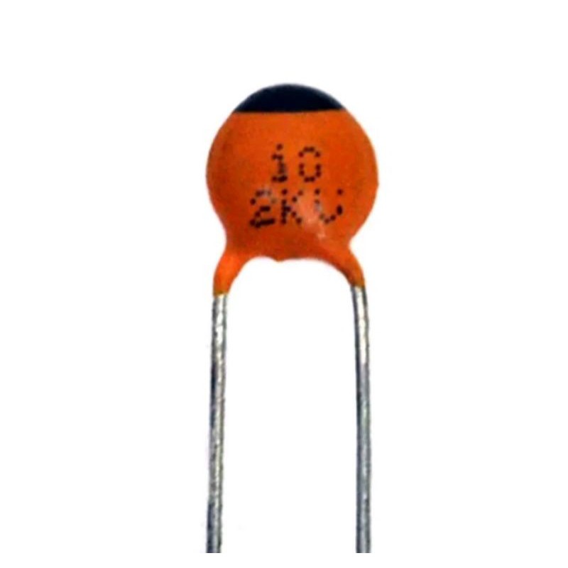 Disc Ceramic Capacitor 10pF 2KV J ±5% NPO NP0 pitch=5mm RoHS Taiwan