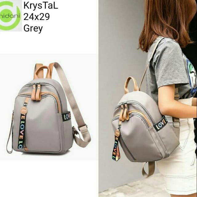Ransel Bag Tas KULIT PU LEATHER Ransel bisa COD murah berkualitas / Tas ransel / Tas wanita Ransel klistal lovelove