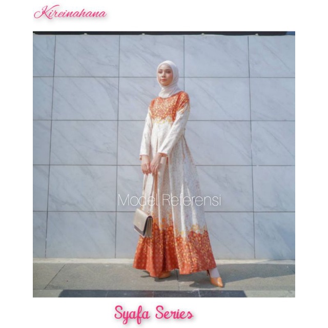 Syafa Series, Gamis/Tunik/atasan maxmara lux by Kireinahana, jahitan rumahan, homemade