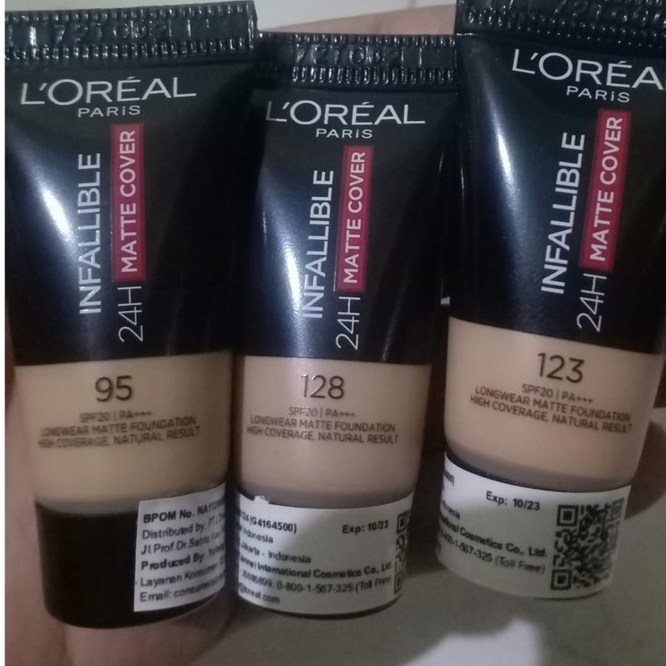 loreal infallible foundation 24h matte cover mini size 5ml