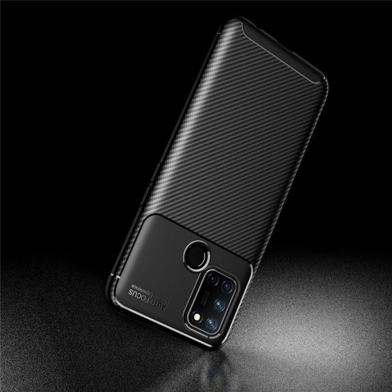 Case Carbon Auto Focus Leather Oppo A52.A72.A92 Softcase Slim Fit Back Cover Premium