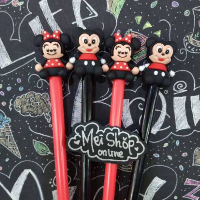 

ORDER HARUS KLIPATAN 12 PCS Pulpen Kepala Mickey Minnie Lucu (BACA DESKRIPSI)