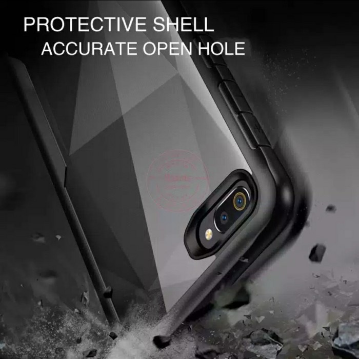 S/P- CASING Case OPPO A3S Shockproof Armor Transparent Premium Hardcase CASE SP